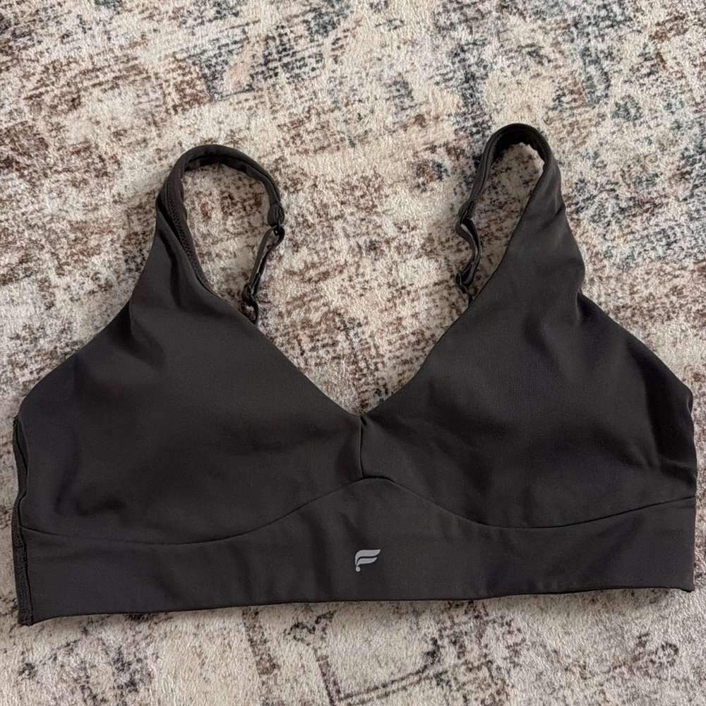Fabletics Brown Wireless Sports Bralette with Adjustable Straps